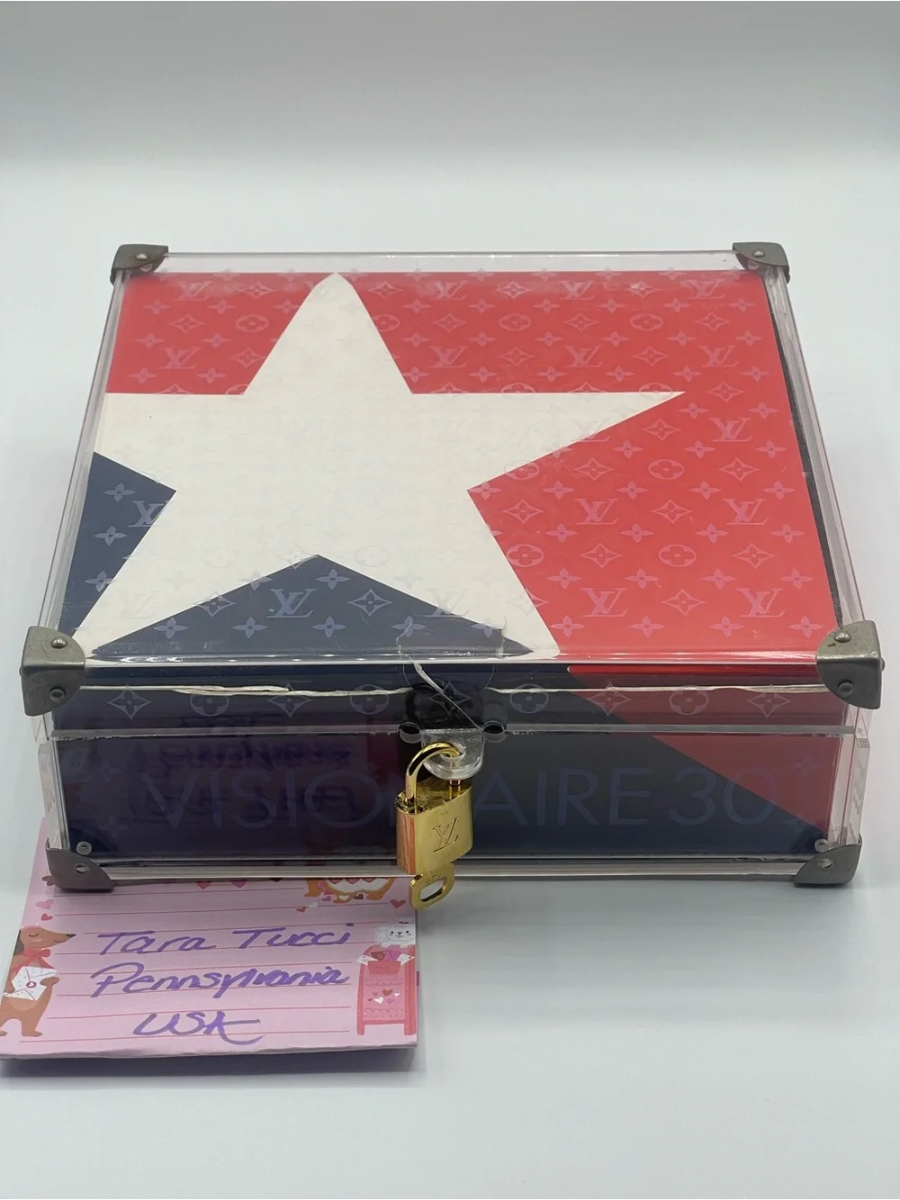 Louis Vuitton USA 🇺🇸 LV Cup Visionaire 30 Clear Monogram Lucid Trunk Puzzle Game